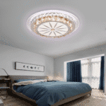 Lustra LED cu telecomanda DAVIDE RGB 62W, lumina Albastra/Rece/Calda, Dimabila, Alb - imagine 2