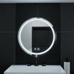 Oglinda LED Rotunda, 70cm, Lucea Touch, Sistem Dezaburire, Dimabila - imagine 3