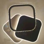 Lustra LED cu cristal PRISMIQ 39W, 3 Patrate, lumina Rece/Calda/Neutra, Negru - imagine 4