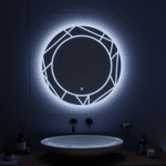 Oglindă LED Touch ASTRIX, 70cm, 6000K, intensitate reglabilă, Sistem dezaburire