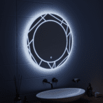 Oglinda LED Touch ASTRIX, 70cm, 6000K, Dimabila, Sistem Dezaburire - imagine 4