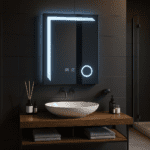 Oglinda LED Rectangulara, 60x80cm, Linea Touch, Sistem Dezaburire, Dimabila - imagine 3