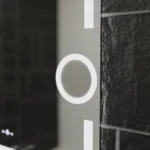 Oglinda LED Rectangulara, 80x60cm, Eclat MotionGlow Marcello, Sistem Dezaburire, Ceas & Termometru, Lupa Cosmetica, Dimabila - imagine 3