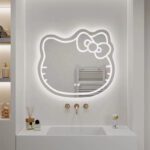 Oglinda LED Kitty Pisica, 80X70, Touch, Sistem Dezaburire, Dimabila