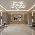 Lustra LED Ventilator DAFIA cu Telecomanda, 49W, D85cm, Lumina Rece/Neutra/Calda, Metal si Plastic, Alb - imagine 2