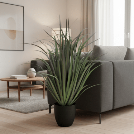 Planta Artificiala Iarba Ornamentala Tip Dracaena, 93 cm, Verde, Fara Ghiveci