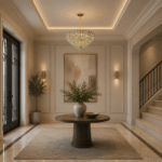 Candelabru Cristal HERT Regalis, 106W, 10xE14, Lumina Rece/Calda/Neutra, Inaltime Reglabila, Metal si Cristal, Auriu