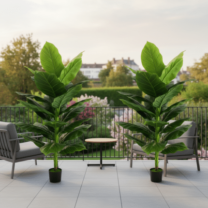 Planta Artificiala Tip Bananier Musa, 150 cm, Verde
