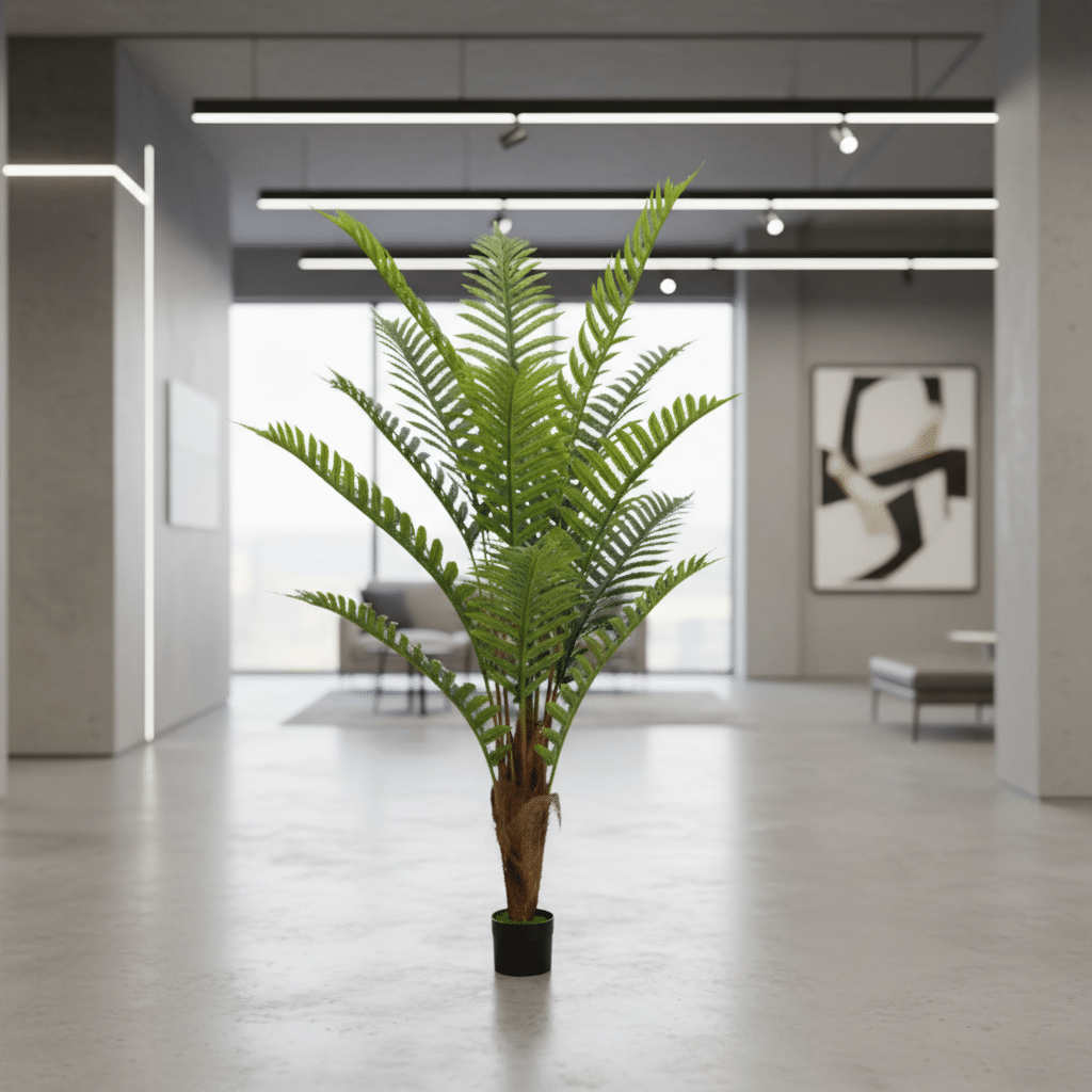 Planta Artificiala Copac Tip Palmier Regal, 200 cm, 15 frunze, Verde, cu Ghiveci Planta Artificiala Copac Tip Palmier Regal, 200 cm, 15 frunze, Verde, cu Ghiveci