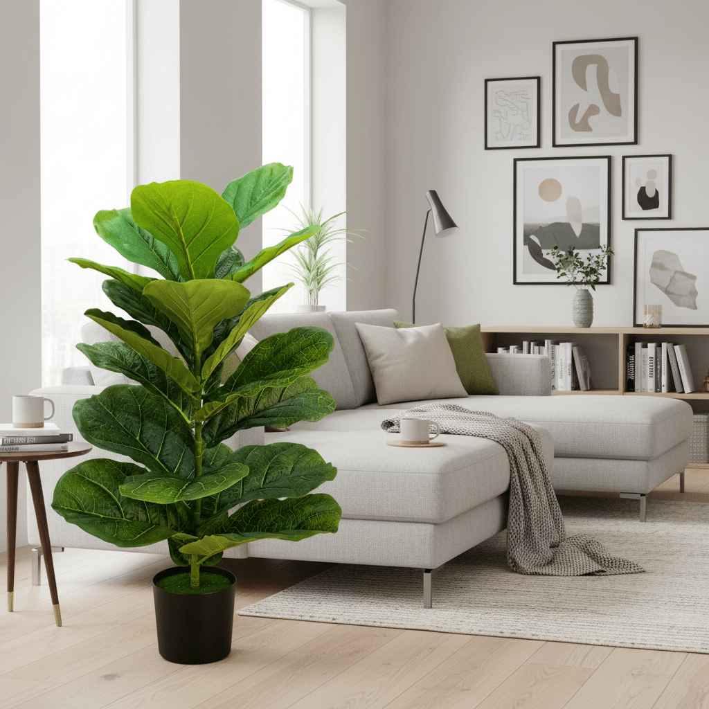 Planta Artificiala Copac Tip Smochin, 70 cm, Verde, cu Ghiveci Planta Artificiala Copac Tip Smochin, 70 cm, Verde, cu Ghiveci