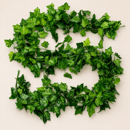 Planta Artificiala Ghirlanda din Iedera, 12 Ramuri x 30 Frunze, Verde