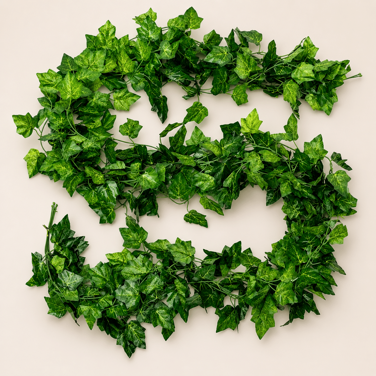 Planta Artificiala Ghirlanda din Iedera, 12 Ramuri x 30 Frunze, Verde