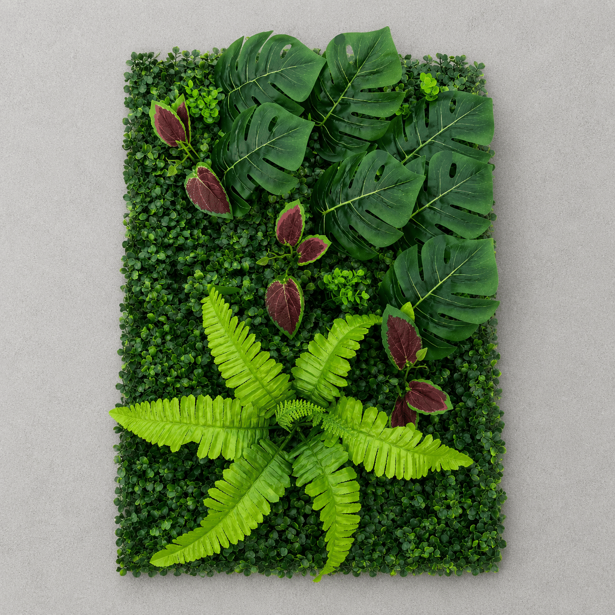 Planta Artificiala Panou de Gard Viu Mix Monstera, 40 x 60 cm, Verde Planta Artificiala Panou de Gard Viu Mix Monstera, 40 x 60 cm, Verde