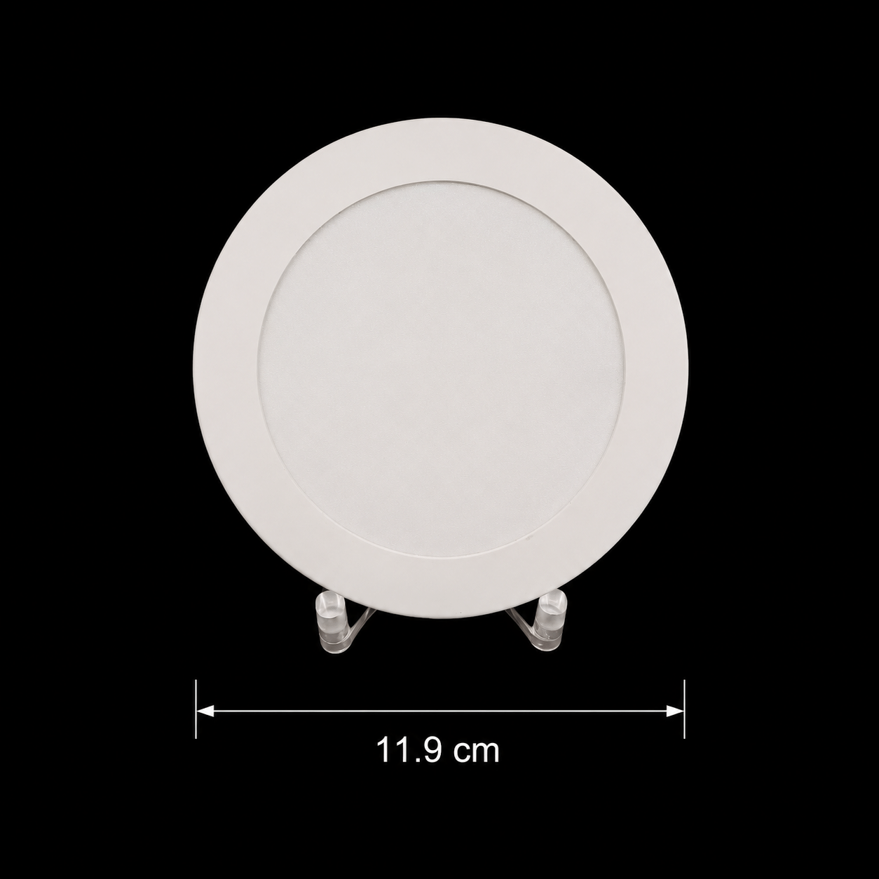 Spot LED AKTOBE, Ø11.9cm, 6W, Rotund, Lumina Rece, Alb, Metal si Acrilic - imagine 4