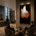 Tablou Decorativ Aripi de Lumina, 80 x 160 cm, Sticla si MDF - imagine 4