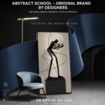 Tablou Decorativ cu Iluminare LED Dansul Sferelor, 60 x 120 cm, 24W, Lumina Neutra, Aliaj de Aluminiu si MDF - imagine 2