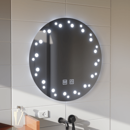 Oglindă LED Ivory rotundă 60 cm, touch