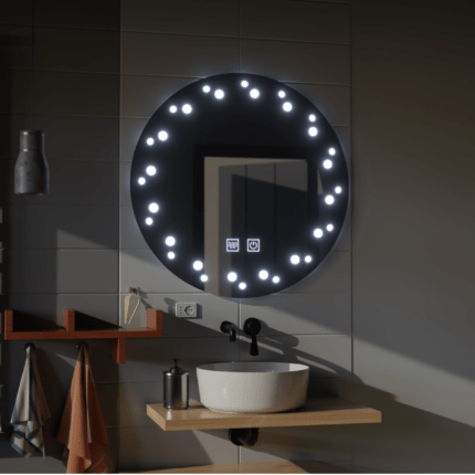 Oglindă LED Ivory rotundă 50 cm, touch