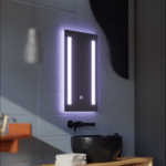 Oglinda LED Rectangulara, 50x70cm, C206S/50X70 Touch, Dimabila - imagine 4