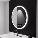 Oglinda LED Rotunda GIULIA, 70cm, senzor MotionGlow, Sistem Dezaburire, Ceas & Termometru, Dimabila, Marcello Funghi - imagine 3
