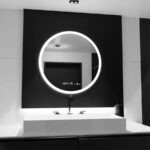 Oglinda LED Rotunda GIULIA, 70cm, senzor MotionGlow, Sistem Dezaburire, Ceas & Termometru, Dimabila, Marcello Funghi - imagine 4
